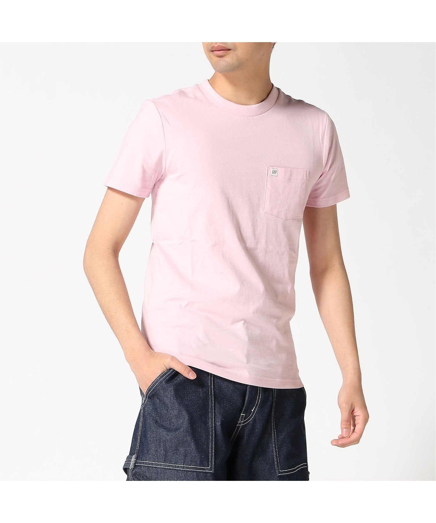 【ギャップ/GAP】のGAPミニロゴ ポケット Tシャツ(ユニセックス) インテリア・キッズ・メンズ・レディースファッション・服の通販 founy(ファニー) 　ファッション　Fashion　レディースファッション　Fashion for Women　トップス・カットソー　Cut & Sew Tops　シャツ・ブラウス・オフィスカジュアル　Elegant Blouses & Button-Ups　ロングTシャツ・Tシャツ　Longline T-Shirts & Tees　パッチ　Patch, Appliqué　ポケット　Pocket, Pocket Detail　半袖　Short Sleeve, Half Sleeve　ROSE_MIST|ID: prp329100004740547 ipo3291000000034944071