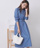 【インデックス/INDEX】のシャンブレーツイルドッキングフレアワンピース【洗濯機OK/イージーアイロン】 人気、トレンドファッション・服の通販 founy(ファニー) ファッション Fashion レディースファッション Fashion for Women ワンピース Dresses おすすめ Recommended / Our Picks エレガント 上品 Elegant シンプル Simple, Minimal スキッパー Skipper, Open Collar スマート Smart, Elegant ドッキング Docking, Mixed Material フィット Fit, Slim Fit フレア Flare, Flared フロント Front, Front Design ポケット Pocket, Pocket Detail thumbnail ブルー|ID: prp329100004740549 ipo3291000000034247846