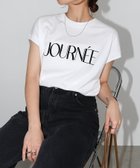 【アンドミー/andme】のロゴプリント フレンチスリーブ Tシャツ オフホワイト×ブラック|ID: prp329100004740552 ipo3291000000034247891