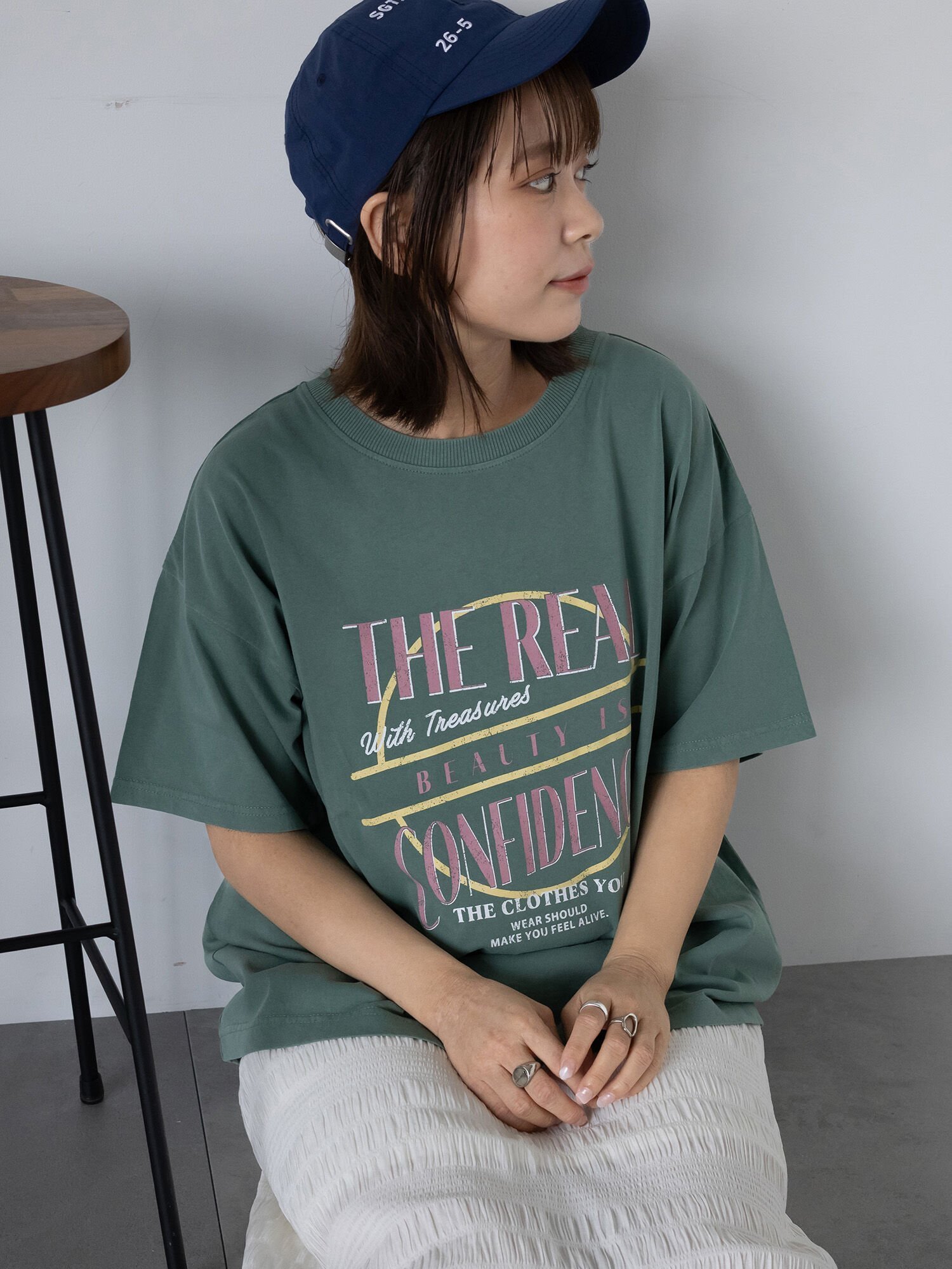 【エヘカソポ/ehka sopo】のロゴプリントオーバーサイズTシャツ インテリア・キッズ・メンズ・レディースファッション・服の通販 founy(ファニー) 　ファッション　Fashion　レディースファッション　Fashion for Women　トップス・カットソー　Cut & Sew Tops　シャツ・ブラウス・オフィスカジュアル　Elegant Blouses & Button-Ups　ロングTシャツ・Tシャツ　Longline T-Shirts & Tees　プリント　Print, Printed Pattern　ヴィンテージ　Vintage Style　ミント|ID: prp329100004740574 ipo3291000000034248216