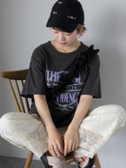 【エヘカソポ/ehka sopo】のロゴプリントオーバーサイズTシャツ 人気、トレンドファッション・服の通販 founy(ファニー) ファッション Fashion レディースファッション Fashion for Women トップス・カットソー Cut & Sew Tops シャツ・ブラウス・オフィスカジュアル Elegant Blouses & Button-Ups ロングTシャツ・Tシャツ Longline T-Shirts & Tees プリント Print, Printed Pattern ヴィンテージ Vintage Style thumbnail チャコールグレー|ID: prp329100004740574 ipo3291000000034248219