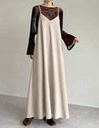 【リエディ/Re:EDIT】のジョーゼットポンチフレアキャミワンピース 人気、トレンドファッション・服の通販 founy(ファニー) ファッション Fashion レディースファッション Fashion for Women ワンピース Dresses キャミソールワンピース Camisole Dresses インナー Innerwear キャミソール Camisole, Spaghetti Strap Top コンパクト Compact, Small Size シンプル Simple, Minimal ジョーゼット Georgette, Semi-Sheer Fabric ストレッチ Stretch, Stretchy Fabric トレンド Trend, Trending Now バランス Balance, Style Balance フェミニン Feminine, Girly フレア Flare, Flared フロント Front, Front Design リボン Ribbon, Bow ロング Long, Long-Length エレガント 上品 Elegant thumbnail アイボリーベージュ|ID: prp329100004740577 ipo3291000000034872881