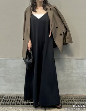 【リエディ/Re:EDIT】のジョーゼットポンチフレアキャミワンピース 人気、トレンドファッション・服の通販 founy(ファニー) ファッション Fashion レディースファッション Fashion for Women ワンピース Dresses キャミソールワンピース Camisole Dresses インナー Innerwear キャミソール Camisole, Spaghetti Strap Top コンパクト Compact, Small Size シンプル Simple, Minimal ジョーゼット Georgette, Semi-Sheer Fabric ストレッチ Stretch, Stretchy Fabric トレンド Trend, Trending Now バランス Balance, Style Balance フェミニン Feminine, Girly フレア Flare, Flared フロント Front, Front Design リボン Ribbon, Bow ロング Long, Long-Length エレガント 上品 Elegant |ID:prp329100004740577