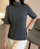 【ガール/GIRL】のハイネック半袖カットソー CGY|ID: prp329100004740586 ipo3291000000034248340