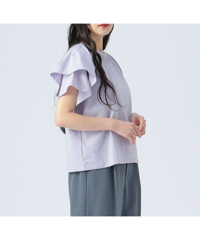 【ビームス ハート/BEAMS HEART】の袖フリル プルオーバー インテリア・キッズ・メンズ・レディースファッション・服の通販 founy(ファニー) https://founy.com/ ファッション Fashion レディースファッション Fashion for Women トップス・カットソー Cut & Sew Tops カジュアルプルオーバー・ニットトップス Pullovers & Knit Tops / Casual Pullovers おすすめ Recommended / Our Picks インナー Innerwear キャミワンピース Cami Dress, Slip Dress サロペット Overalls, Salopette フリル Frill, Ruffle エレガント 上品 Elegant |ID: prp329100004740603 ipo3291000000034248565