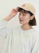 【サマンサモスモス/Samansa Mos2】のインレイ裏毛カットオフロゴ刺繍カットソー ミント|ID: prp329100004740610 ipo3291000000034248646