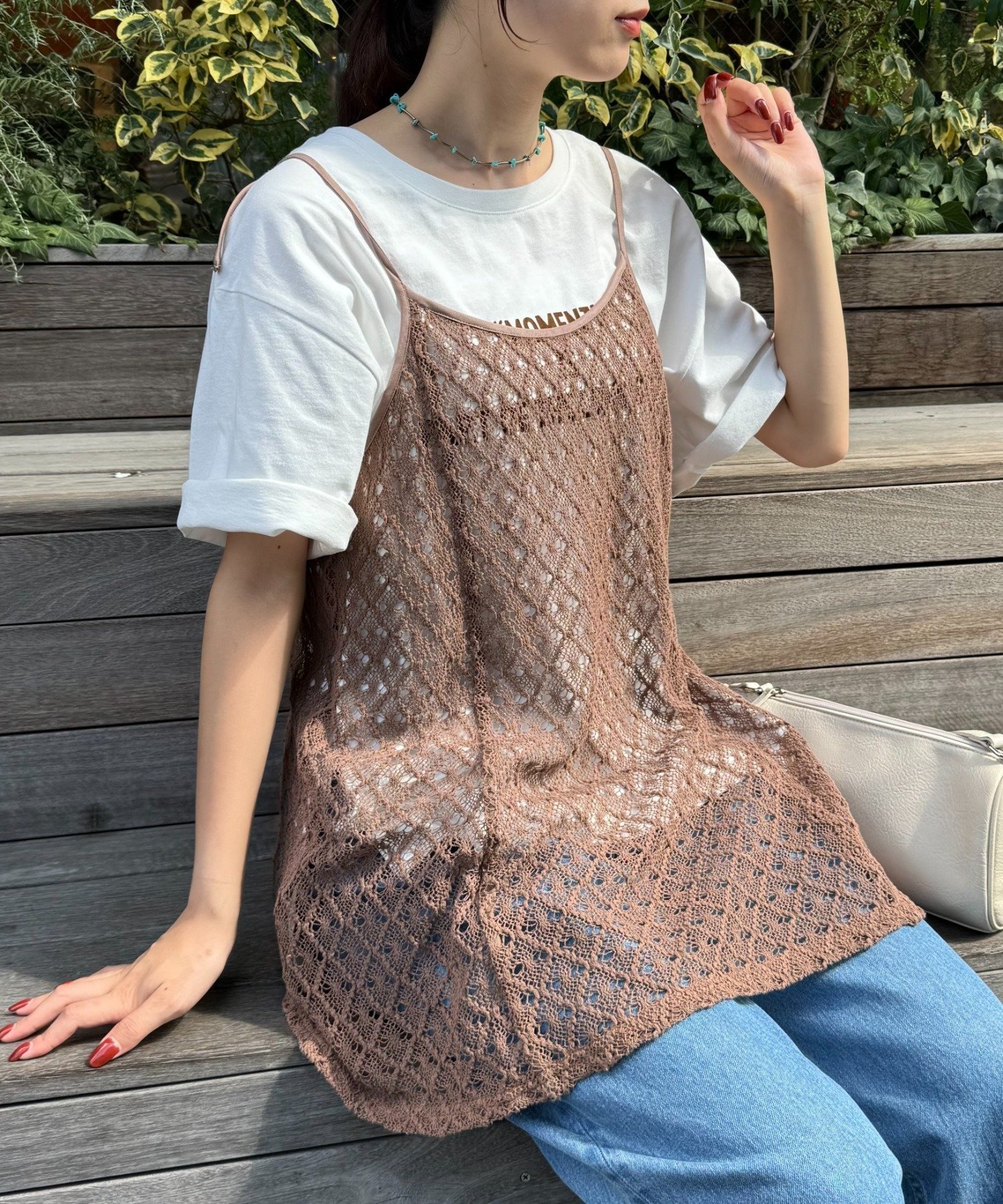 【チャオパニックティピー/CIAOPANIC TYPY】の柄アソートマルチウェイキャミチュニック インテリア・キッズ・メンズ・レディースファッション・服の通販 founy(ファニー) 　ファッション　Fashion　レディースファッション　Fashion for Women　トップス・カットソー　Cut & Sew Tops　キャミソール&ノースリーブ　Camisoles & Sleeveless Tops　キャミソール　Camisole, Spaghetti Strap Top　スウェット / スエット　Sweatshirt, Sweatwear　タンク　Tank Top, Sleeveless Top　チュニック　Tunic, Long Top　トレンド　Trend, Trending Now　レース　Lace, Lace Fabric　おすすめ　Recommended / Our Picks　ブラウン|ID: prp329100004740623 ipo3291000000034248762