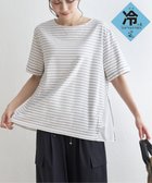 【イッカ/ikka】の【接触冷感/吸水速乾】冷感サイド切替ボーダープルオーバー【UVカット/親子コーデ】 グレイ|ID: prp329100004740637 ipo3291000000034248944
