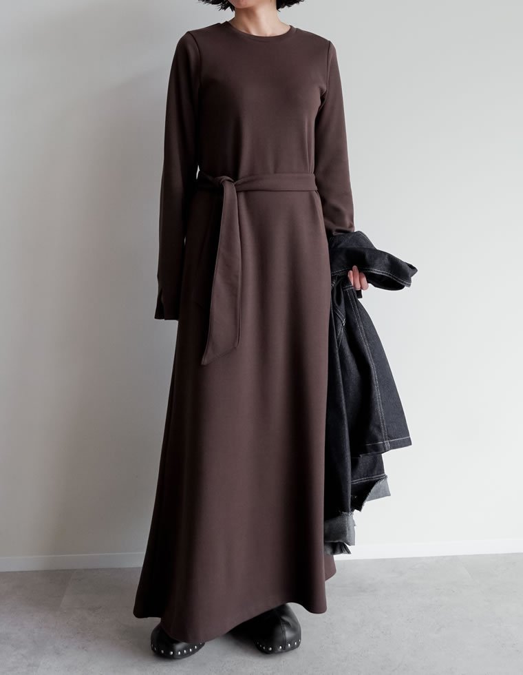 【リエディ/Re:EDIT】のライトダンボールベルト付きワンピース インテリア・キッズ・メンズ・レディースファッション・服の通販 founy(ファニー) ファッション Fashion レディースファッション Fashion for Women ワンピース Dresses ベルト&ウエストマーク Belts & Waist Accessories コンパクト Compact, Small Size シューズ Shoes, Footwear シンプル Simple, Minimal スリット Slit, Slit Detail トレンド Trend, Trending Now バランス Balance, Style Balance フラット Flat, Flat Shoes ベスト Vest, Waistcoat リボン Ribbon, Bow おすすめ Recommended / Our Picks エレガント 上品 Elegant ブラウン|ID: prp329100004740644 ipo3291000000035080803