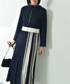 【インタープラネット/INTERPLANET】のサイドストライプニットワンピース 人気、トレンドファッション・服の通販 founy(ファニー) ファッション Fashion レディースファッション Fashion for Women ワンピース Dresses ニットワンピース Knit Dresses thumbnail ネイビー|ID: prp329100004740646 ipo3291000000034249076