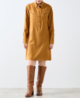 【ソフィット/Soffitto】の【A_/エース】スウェード調ワンピース 人気、トレンドファッション・服の通販 founy(ファニー) ファッション Fashion レディースファッション Fashion for Women ワンピース Dresses ドレープ Drape, Draping Fabric ボトム Bottoms, Lower Wear |ID:prp329100004740658