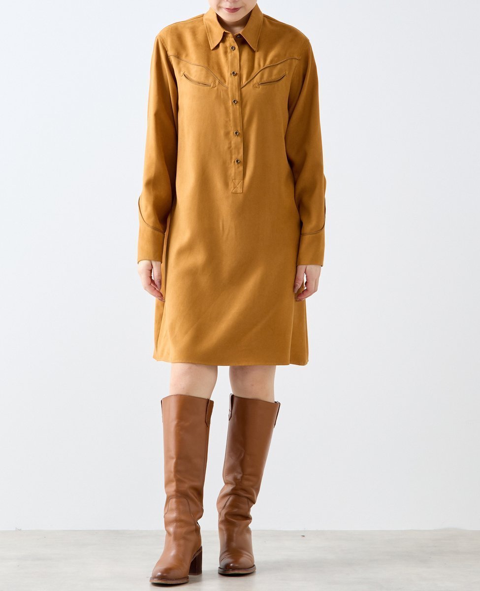 【ソフィット/Soffitto】の【A_/エース】スウェード調ワンピース 人気、トレンドファッション・服の通販 founy(ファニー) 　ファッション　Fashion　レディースファッション　Fashion for Women　ワンピース　Dresses　ドレープ　Drape, Draping Fabric　ボトム　Bottoms, Lower Wear　 other-1|ID: prp329100004740658 ipo3291000000034249189