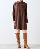 【ソフィット/Soffitto】の【A_/エース】スウェード調ワンピース 人気、トレンドファッション・服の通販 founy(ファニー) ファッション Fashion レディースファッション Fashion for Women ワンピース Dresses ドレープ Drape, Draping Fabric ボトム Bottoms, Lower Wear thumbnail ブラウン|ID: prp329100004740658 ipo3291000000034249193