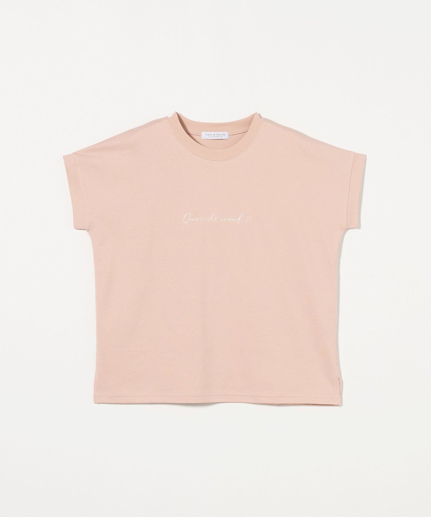 【ユナイテッドアローズ/UNITED ARROWS】のエンブロイダリー フレンチスリーブTシャツ A DAY IN THE LIFE 人気、トレンドファッション・服の通販 founy(ファニー) 　ファッション　Fashion　レディースファッション　Fashion for Women　トップス・カットソー　Cut & Sew Tops　シャツ・ブラウス・オフィスカジュアル　Elegant Blouses & Button-Ups　ロングTシャツ・Tシャツ　Longline T-Shirts & Tees　インナー　Innerwear　エンブロイダリー　Embroidery Design　カットソー　Cut and Sewn Top　カーディガン　Cardigan, Knitwear　シアー　Sheer, See-Through　シンプル　Simple, Minimal　ジャケット　Jacket, Outerwear　スリーブ　Sleeve, Long Sleeve / Short Sleeve　トレンド　Trend, Trending Now　フレンチ　French, French Style　アウトレット　Outlet / Clearance　おすすめ　Recommended / Our Picks　 other-1|ID: prp329100004740671 ipo3291000000034249322