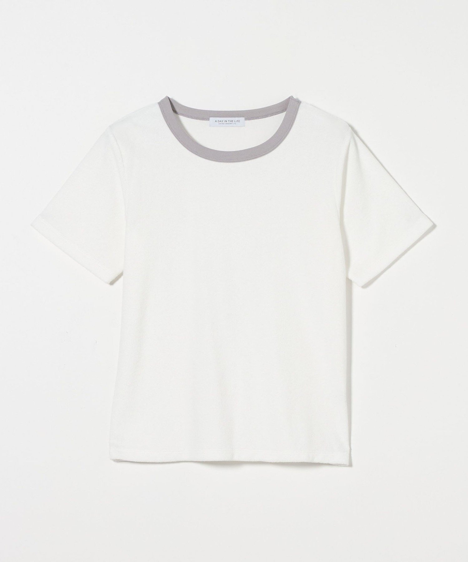 【ユナイテッドアローズ/UNITED ARROWS】のパイル リンガーTシャツ A DAY IN THE LIFE インテリア・キッズ・メンズ・レディースファッション・服の通販 founy(ファニー) 　ファッション　Fashion　レディースファッション　Fashion for Women　トップス・カットソー　Cut & Sew Tops　シャツ・ブラウス・オフィスカジュアル　Elegant Blouses & Button-Ups　ロングTシャツ・Tシャツ　Longline T-Shirts & Tees　コンパクト　Compact, Small Size　シンプル　Simple, Minimal　フィット　Fit, Slim Fit　ワイド　Wide, Wide Fit　アウトレット　Outlet / Clearance　おすすめ　Recommended / Our Picks　夏　Summer　OFF WHITE|ID: prp329100004740673 ipo3291000000034249353
