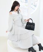 【マジェスティック レゴン/MAJESTIC LEGON】のツイードニットドッキングワンピース 人気、トレンドファッション・服の通販 founy(ファニー) ファッション Fashion レディースファッション Fashion for Women ワンピース Dresses アクリル Acrylic Material インナー Innerwear クラシカル Classical, Vintage-Inspired ショート Short, Short Length ダウン Down, Puffer ツイード Twill, Twill Weave ティアードスカート Tiered Skirt, Flounced Skirt ドッキング Docking, Mixed Material フェミニン Feminine, Girly レース Lace, Lace Fabric 再入荷 Restock / Back in Stock エレガント 上品 Elegant thumbnail ブルー柄|ID: prp329100004740674 ipo3291000000034632644