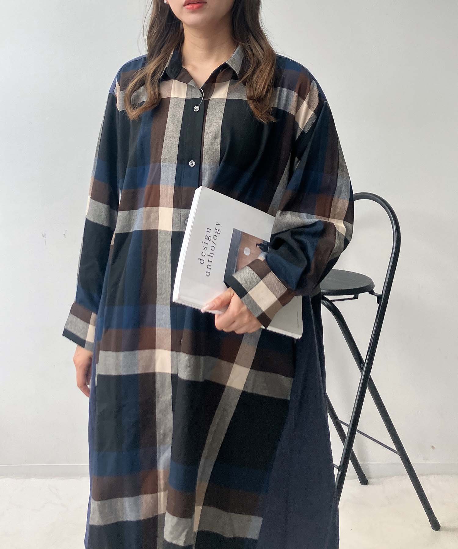 【アズノウアズ プラス/AS KNOW AS plus】の♪異素材合わせてシャツワンピース 人気、トレンドファッション・服の通販 founy(ファニー) 　ファッション　Fashion　レディースファッション　Fashion for Women　ワンピース　Dresses　シャツワンピース / 1枚で着映えコーデ　Shirt Dresses　シンプル　Simple, Minimal　長袖　Long Sleeve, Full Sleeve　フレア　Flare, Flared　再入荷　Restock / Back in Stock　 other-1|ID: prp329100004740690 ipo3291000000034249492