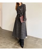 【ロイヤルパーティー/ROYAL PARTY】のスタンドネックバックタックロングコート 人気、トレンドファッション・服の通販 founy(ファニー) ファッション Fashion レディースファッション Fashion for Women アウター Coat / Outerwear Collection コート・ロングコート・ピーコート Long Coats, Peacoats & More おすすめ Recommended / Our Picks スタンド Stand Collar, Upright Stand ドレープ Drape, Draping Fabric フェミニン Feminine, Girly フロント Front, Front Design リボン Ribbon, Bow ロング Long, Long-Length thumbnail チェック|ID: prp329100004740694 ipo3291000000034657317