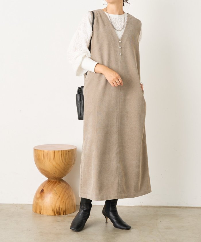 【ジェナ エスパス メルヴェイユ/Jena espace merveilleux】のボタン付コーデュロイジャンスカ インテリア・キッズ・メンズ・レディースファッション・服の通販 founy(ファニー) https://founy.com/ ファッション Fashion レディースファッション Fashion for Women コーデュロイ Corduroy, Cord Fabric スマート Smart, Elegant 再入荷 Restock / Back in Stock おすすめ Recommended / Our Picks |ID: prp329100004740715 ipo3291000000034249729