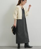 【アンディコール/un dix cors】の《着回し力抜群》深Vネックロングジャンスカ 人気、トレンドファッション・服の通販 founy(ファニー) ファッション Fashion レディースファッション Fashion for Women トップス・カットソー Cut & Sew Tops Vネックトップス V-Neck Tops / V-Cut Neckline Shirts シンプル Simple, Minimal ベーシック Basic, Essential ボーダー Border, Stripe ポケット Pocket, Pocket Detail 再入荷 Restock / Back in Stock おすすめ Recommended / Our Picks thumbnail チャコールグレー|ID: prp329100004740724 ipo3291000000034249820
