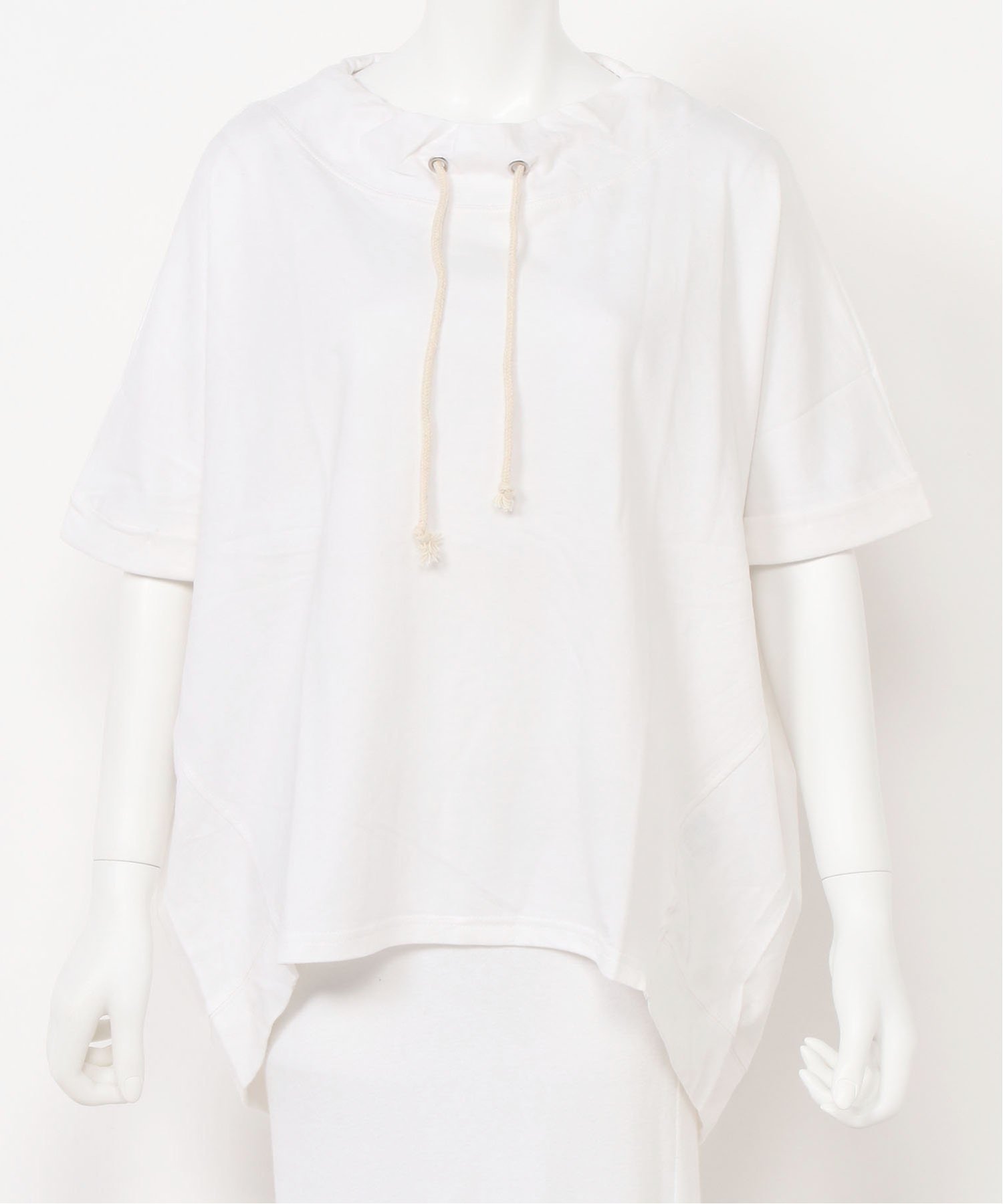 【リラクロ/relaclo】のmyke/ミニ裏毛 ルーズハイネックドルマンプルオーバー インテリア・キッズ・メンズ・レディースファッション・服の通販 founy(ファニー) 　ファッション　Fashion　レディースファッション　Fashion for Women　トップス・カットソー　Cut & Sew Tops　カジュアルプルオーバー・ニットトップス　Pullovers & Knit Tops / Casual Pullovers　ドローコード　Drawcord, Drawstring Cord　ベーシック　Basic, Essential　ルーズ　Loose, Oversized　ワイド　Wide, Wide Fit　ホワイト|ID: prp329100004740726 ipo3291000000034249834
