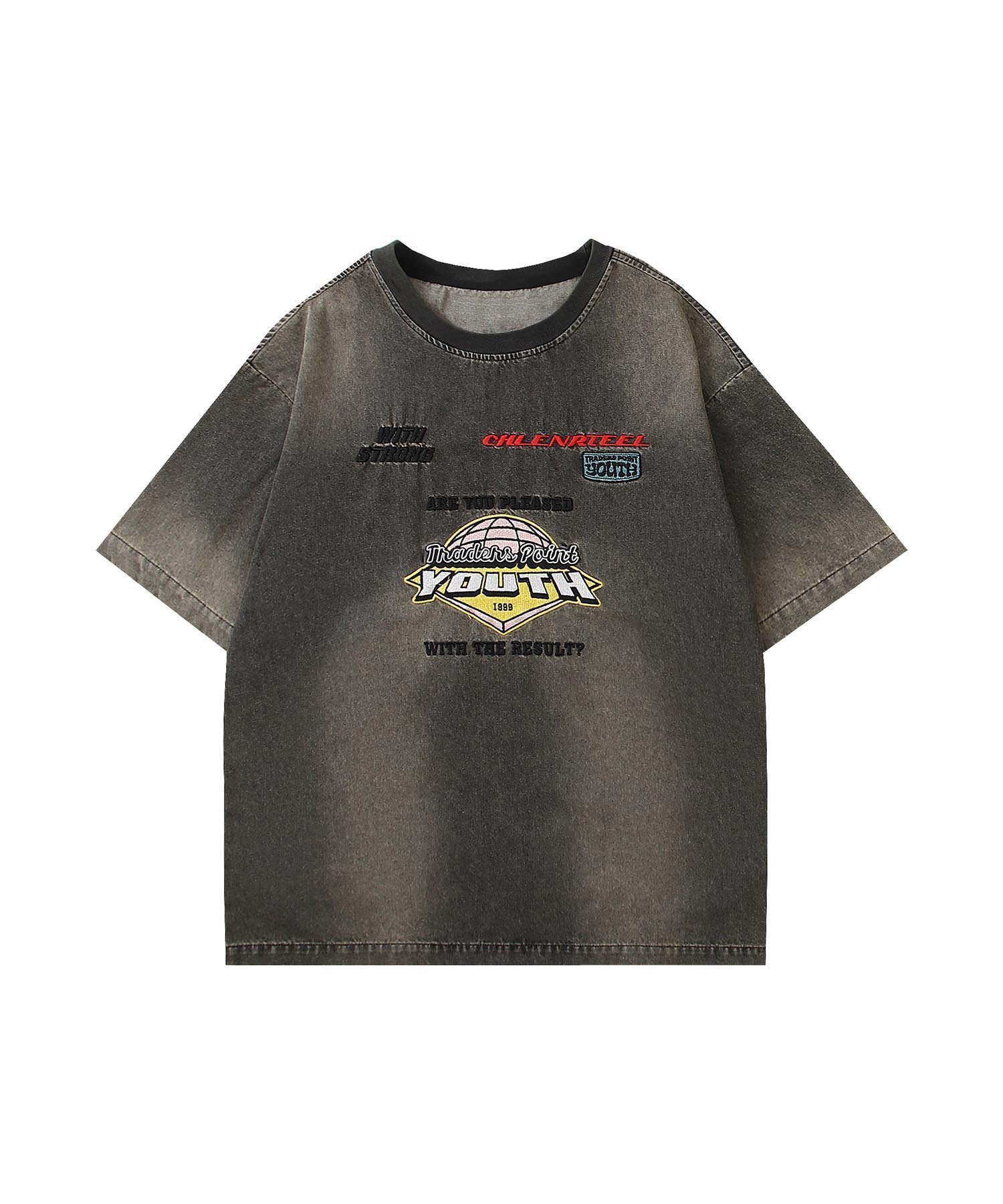 【アイモハ/aimoha】の【HOOK】ヴィンテージウォッシュロゴTシャツ 人気、トレンドファッション・服の通販 founy(ファニー) 　ファッション　Fashion　レディースファッション　Fashion for Women　トップス・カットソー　Cut & Sew Tops　シャツ・ブラウス・オフィスカジュアル　Elegant Blouses & Button-Ups　ロングTシャツ・Tシャツ　Longline T-Shirts & Tees　インナー　Innerwear　ウォッシュ　Washed Finish　シンプル　Simple, Minimal　ジャケット　Jacket, Outerwear　タイトスカート　Pencil Skirt, Tight Skirt　デニム　Denim, Jeans Material　フェミニン　Feminine, Girly　フロント　Front, Front Design　プリント　Print, Printed Pattern　ユーズド　Used, Vintage-Look　ワイド　Wide, Wide Fit　A/W・秋冬　Autumn/Winter　 other-1|ID: prp329100004740733 ipo3291000000034249881