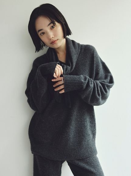 【ミースロエ/MIESROHE】のソフトシャギーオーバーサイズNT 人気、トレンドファッション・服の通販 founy(ファニー) 　ファッション　Fashion　レディースファッション　Fashion for Women　12月号　December Issue　スマート　Smart, Elegant　セットアップ　Set-Up, Coordinated Outfit　デコルテ　Décolleté, Neckline　雑誌　Magazine, Fashion Magazine　 other-1|ID: prp329100004740767 ipo3291000000034609909