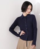 【エヌ ナチュラルビューティーベーシック/N.Natural Beauty basic】のポロ襟フレアカフスニット 人気、トレンドファッション・服の通販 founy(ファニー) ファッション Fashion レディースファッション Fashion for Women トップス・カットソー Cut & Sew Tops ニット Knit Tops & Sweaters カフス Cuff Design シンプル Simple, Minimal トレンド Trend, Trending Now フィット Fit, Slim Fit フレア Flare, Flared ベーシック Basic, Essential エレガント 上品 Elegant 人気 Popular, Best Seller thumbnail ネイビー|ID: prp329100004740784 ipo3291000000035228021