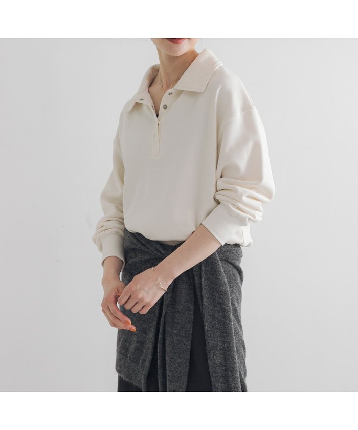 【アーバンリサーチ/URBAN RESEARCH】のシャツカラースウェット インテリア・キッズ・メンズ・レディースファッション・服の通販 founy(ファニー) https://founy.com/ ファッション Fashion レディースファッション Fashion for Women トップス・カットソー Cut & Sew Tops シャツ・ブラウス・オフィスカジュアル Elegant Blouses & Button-Ups レディースパーカー・カジュアルフーディー Casual Hoodies & Sweatshirts スウェット・クルーネックトップス Sweatshirts & Crewnecks / Relaxed Fit Sweat Tops 2025年 2025 2025-2026秋冬・A/W Autumn/Winter 2025–26 AW25–26 冬 Winter / This Winter おすすめ Recommended / Our Picks スウェット / スエット Sweatshirt, Sweatwear ベーシック Basic, Essential ヴィンテージ Vintage Style A/W・秋冬 Autumn/Winter |ID: prp329100004740786 ipo3291000000034250747
