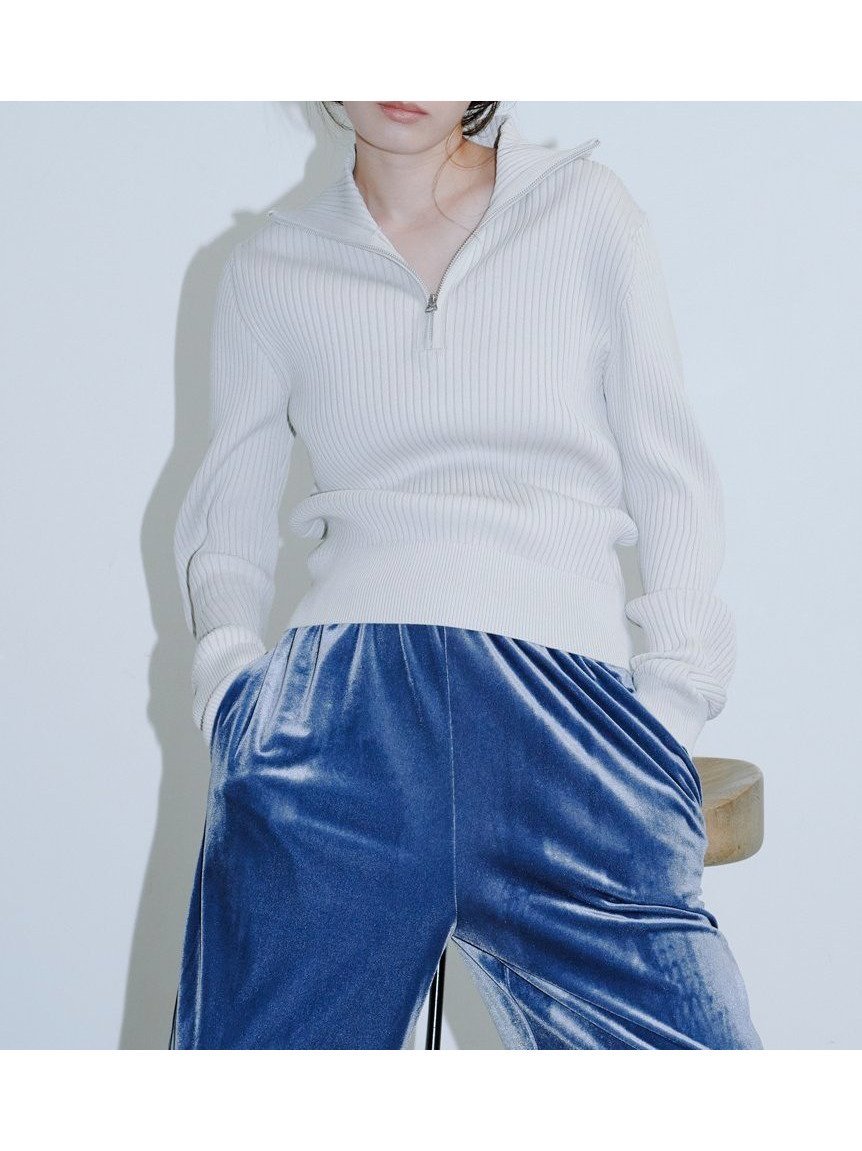 【ミースロエ/MIESROHE】のウェーブスリーブハーフジップNT インテリア・キッズ・メンズ・レディースファッション・服の通販 founy(ファニー) 　ファッション　Fashion　レディースファッション　Fashion for Women　11月号　November Issue　ウェーブ　Wavy Pattern　スマート　Smart, Elegant　トレンド　Trend, Trending Now　今季　This Season, Current Season　定番　Standard, Basic Item　雑誌　Magazine, Fashion Magazine　LGRY[005]|ID: prp329100004740874 ipo3291000000034540075