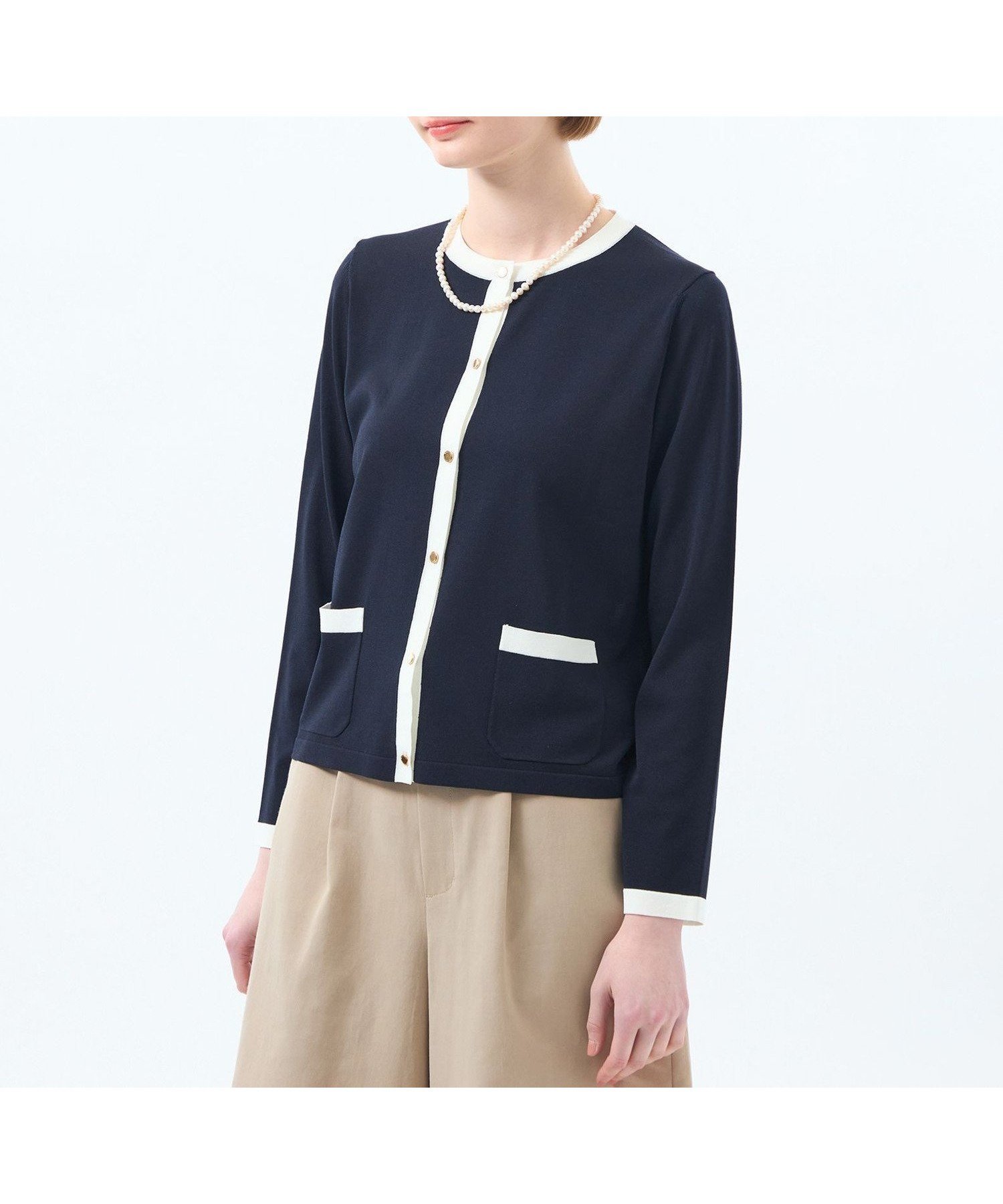 【マッキントッシュ フィロソフィー/MACKINTOSH PHILOSOPHY】の【ROYTON(ロイトン)】リネンミックスニット インテリア・キッズ・メンズ・レディースファッション・服の通販 founy(ファニー) 　ファッション　Fashion　レディースファッション　Fashion for Women　トップス・カットソー　Cut & Sew Tops　ニット　Knit Tops & Sweaters　おすすめ　Recommended / Our Picks　アンサンブル　Ensemble Set　カーディガン　Cardigan, Knitwear　ジャケット　Jacket, Outerwear　ストレッチ　Stretch, Stretchy Fabric　エレガント 上品　Elegant　人気　Popular, Best Seller　夏　Summer　春　Spring　秋　Autumn　ネイビー|ID: prp329100004740905 ipo3291000000034252428