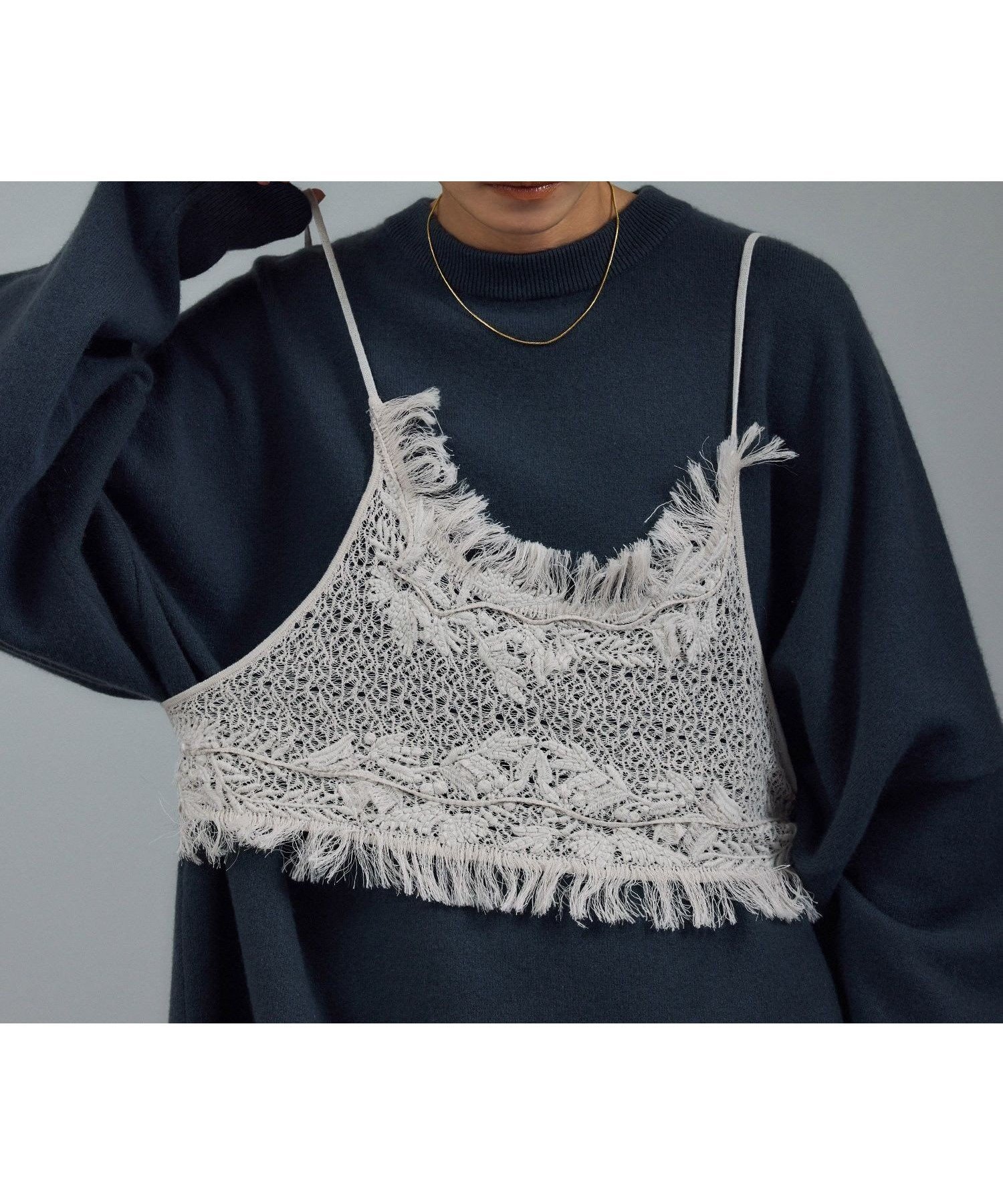 【サロン アダム エ ロペ/SALON adam et rope'】のレースシアーキャミソール セットアップ対応 インテリア・キッズ・メンズ・レディースファッション・服の通販 founy(ファニー) 　ファッション　Fashion　レディースファッション　Fashion for Women　トップス・カットソー　Cut & Sew Tops　キャミソール&ノースリーブ　Camisoles & Sleeveless Tops　インナー　Innerwear　春　Spring　カーゴパンツ　Cargo Pants, Utility Pants　キャミソール　Camisole, Spaghetti Strap Top　ショート　Short, Short Length　ジャケット　Jacket, Outerwear　セットアップ　Set-Up, Coordinated Outfit　タンク　Tank Top, Sleeveless Top　デニム　Denim, Jeans Material　トレンド　Trend, Trending Now　フェミニン　Feminine, Girly　フラワー　Flower, Floral　フリンジ　Fringe, Tassel　ポケット　Pocket, Pocket Detail　モチーフ　Motif, Design Theme　ラップ　Wrap, Wrap Design　レース　Lace, Lace Fabric　A/W・秋冬　Autumn/Winter　S/S・春夏　SS, Spring/Summer, Warm Season　おすすめ　Recommended / Our Picks　夏　Summer　グレー(07)|ID: prp329100004740933 ipo3291000000034252767