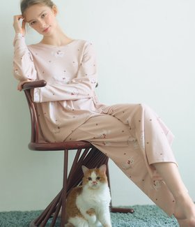 【ピーチジョン/PEACH JOHN】の腹巻き付きで温活に◎!グッドスリーピィHARAマキパジャマ 人気、トレンドファッション・服の通販 founy(ファニー) ファッション Fashion レディースファッション Fashion for Women アンダー Underwear Essentials くるぶし Ankle-Length ギャザー Gathered, Ruffled スウィート Sweet, Cute Style ストレッチ Stretch, Stretchy Fabric ストレート Straight, Straight Cut セットアップ Set-Up, Coordinated Outfit パジャマ Pajamas, Sleepwear フィット Fit, Slim Fit フェミニン Feminine, Girly フリル Frill, Ruffle プリント Print, Printed Pattern ペプラム Peplum, Flared Hem リボン Ribbon, Bow ワイド Wide, Wide Fit おすすめ Recommended / Our Picks ギフト プレゼント Gift / Present |ID:prp329100004740948