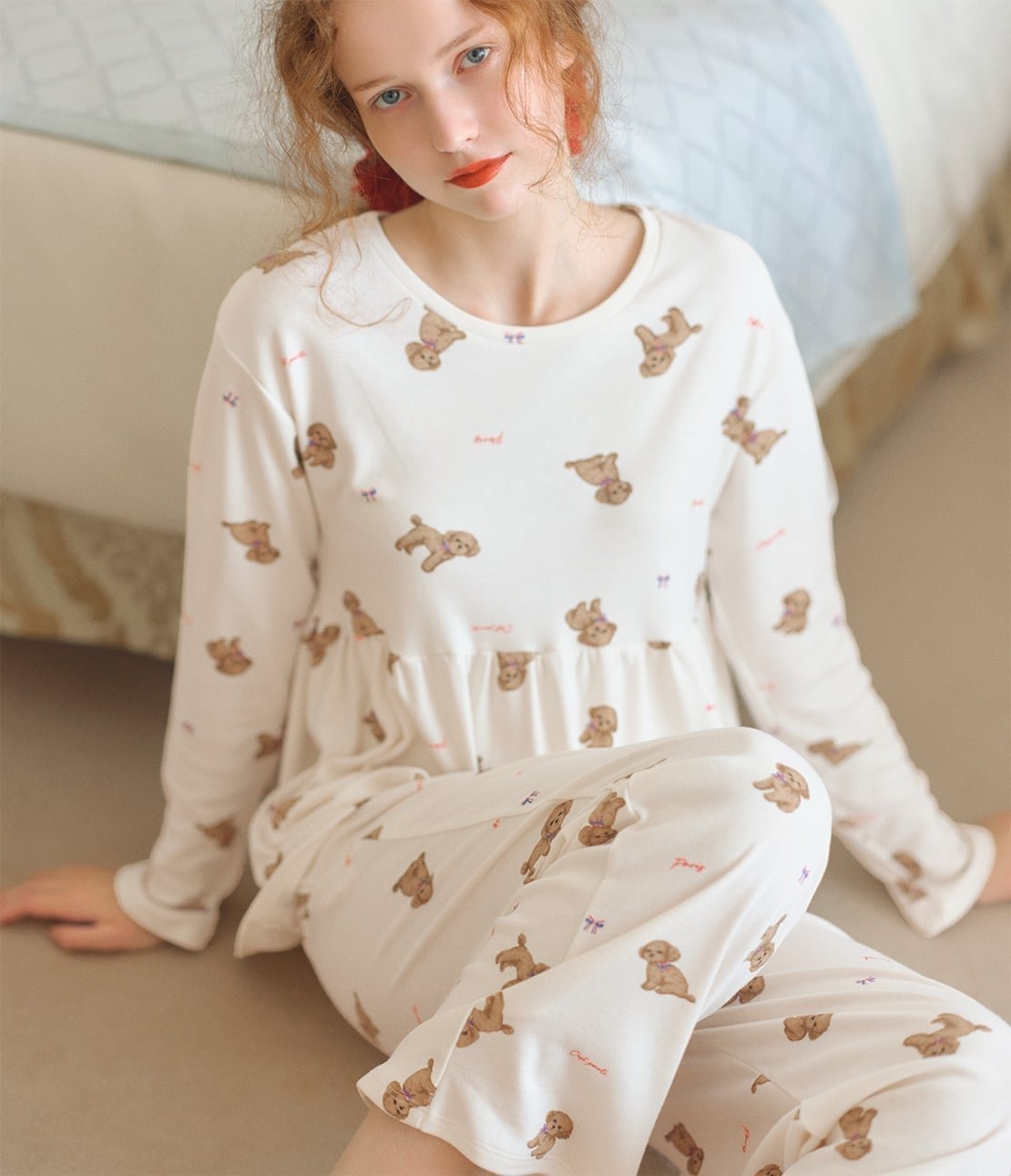 【ピーチジョン/PEACH JOHN】の腹巻き付きで温活に◎!グッドスリーピィHARAマキパジャマ インテリア・キッズ・メンズ・レディースファッション・服の通販 founy(ファニー) ファッション Fashion レディースファッション Fashion for Women アンダー Underwear Essentials くるぶし Ankle-Length ギャザー Gathered, Ruffled スウィート Sweet, Cute Style ストレッチ Stretch, Stretchy Fabric ストレート Straight, Straight Cut セットアップ Set-Up, Coordinated Outfit パジャマ Pajamas, Sleepwear フィット Fit, Slim Fit フェミニン Feminine, Girly フリル Frill, Ruffle プリント Print, Printed Pattern ペプラム Peplum, Flared Hem リボン Ribbon, Bow ワイド Wide, Wide Fit おすすめ Recommended / Our Picks ギフト プレゼント Gift / Present ドッグ|ID: prp329100004740948 ipo3291000000034469073