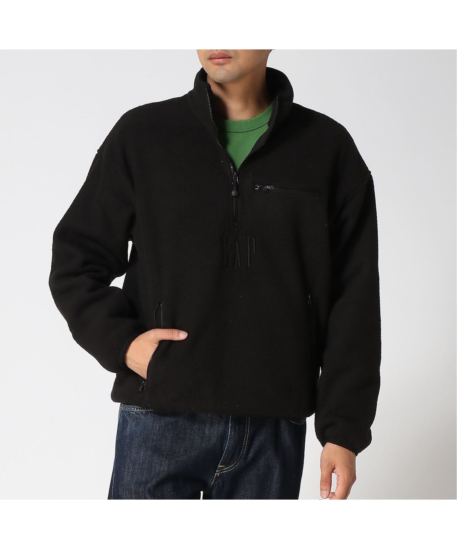 【ギャップ/GAP】のボア オーバーサイズ ハーフジップ GAPロゴプルオーバー 人気、トレンドファッション・服の通販 founy(ファニー) 　ファッション　Fashion　レディースファッション　Fashion for Women　トップス・カットソー　Cut & Sew Tops　カジュアルプルオーバー・ニットトップス　Pullovers & Knit Tops / Casual Pullovers　フロント　Front, Front Design　ポケット　Pocket, Pocket Detail　人気　Popular, Best Seller　 other-1|ID: prp329100004740972 ipo3291000000034253389