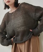 【ラナン/Ranan】のRanan/モヘアライクローゲージニット チャコールグレー|ID: prp329100004740992 ipo3291000000034253764