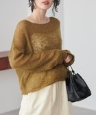 【ラナン/Ranan】のRanan/モヘアライクローゲージニット カーキブラウン|ID: prp329100004740992 ipo3291000000034253769