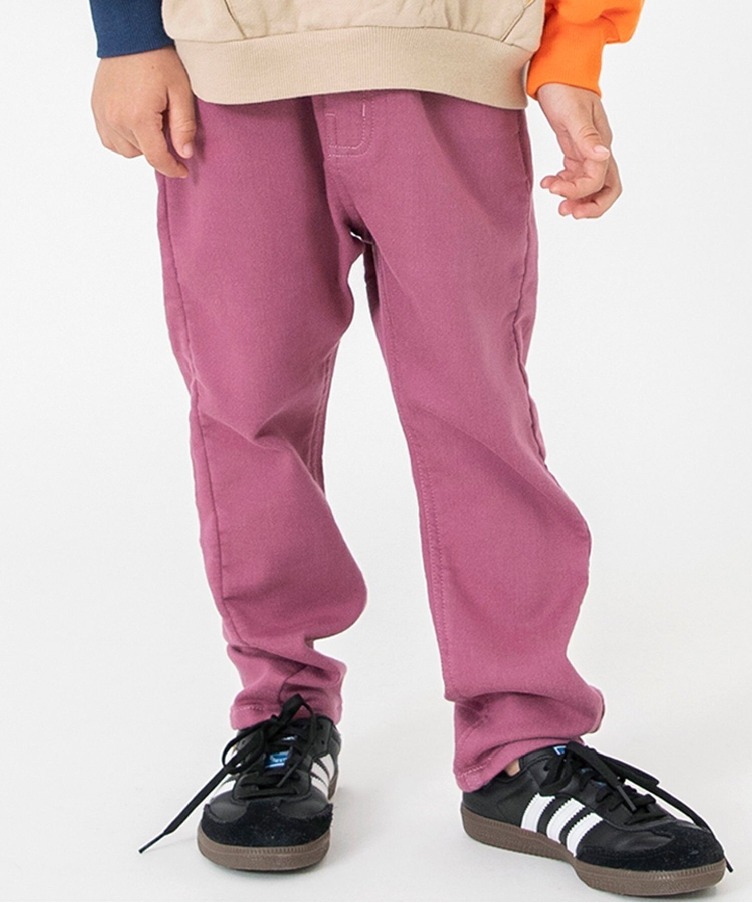 【エフオー オンラインストア/F.O.Online Store / KIDS】のあったかすぽ軽テーパードパンツ 10分丈 インテリア・キッズ・メンズ・レディースファッション・服の通販 founy(ファニー) 　ファッション　Fashion　キッズファッション　Fashion for Kids　ボトムス　Bottoms　ストレッチ　Stretch, Stretchy Fabric　定番　Standard, Basic Item　人気　Popular, Best Seller　ブリーチ　Bleach, Washed Finish　ボトム　Bottoms, Lower Wear　ユーズド　Used, Vintage-Look　ワイド　Wide, Wide Fit　冬　Winter / This Winter　おすすめ　Recommended / Our Picks　ワインレッド|ID: prp329100004741006 ipo3291000000034572210