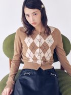 【リリーブラウン/Lily Brown】のロゴ刺繍アーガイルカーディガン 人気、トレンドファッション・服の通販 founy(ファニー) 雑誌掲載アイテム Magazine Picks & Fashion Features ファッション雑誌 Fashion Magazines ノンノ non-no アール ar ファッション Fashion レディースファッション Fashion for Women トップス・カットソー Cut & Sew Tops カーディガン・羽織り Layered Style Cardigans カーディガン Cardigan, Knitwear クラシカル Classical, Vintage-Inspired 11月号 November Issue スマート Smart, Elegant 雑誌 Magazine, Fashion Magazine デニム Denim, Jeans Material プリーツ Pleats, Pleated エレガント 上品 Elegant thumbnail CML[038]|ID: prp329100004741009 ipo3291000000034522651