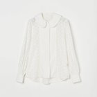 【エリオポール/heliopole】のROUND COLLAR LACE BLOUSE 人気、トレンドファッション・服の通販 founy(ファニー) ファッション Fashion レディースファッション Fashion for Women フラワー Flower, Floral フロント Front, Front Design ブロード Broadcloth, Fine Cotton モチーフ Motif, Design Theme ラッセル Raschel, Raschel Lace レース Lace, Lace Fabric 無地 Plain, Solid Color thumbnail ホワイト|ID: prp329100004741012 ipo3291000000034254063