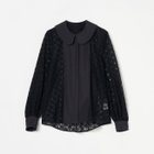 【エリオポール/heliopole】のROUND COLLAR LACE BLOUSE 人気、トレンドファッション・服の通販 founy(ファニー) ファッション Fashion レディースファッション Fashion for Women フラワー Flower, Floral フロント Front, Front Design ブロード Broadcloth, Fine Cotton モチーフ Motif, Design Theme ラッセル Raschel, Raschel Lace レース Lace, Lace Fabric 無地 Plain, Solid Color thumbnail ブラック|ID: prp329100004741012 ipo3291000000034254065