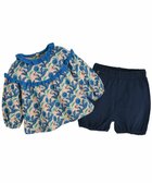 【モイモルン/moimoln / KIDS】の【セットアップ】ブルーフラワートップス パンツ ブルー|ID: prp329100004741019 ipo3291000000034254125