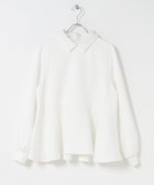 【アーバンリサーチ ロッソ/URBAN RESEARCH ROSSO】のF by ROSSO レースカラーペプラムブラウス 人気、トレンドファッション・服の通販 founy(ファニー) ファッション Fashion レディースファッション Fashion for Women トップス・カットソー Cut & Sew Tops シャツ・ブラウス・オフィスカジュアル Elegant Blouses & Button-Ups 秋 Autumn シンプル Simple, Minimal ダウン Down, Puffer デニム Denim, Jeans Material フェミニン Feminine, Girly ペプラム Peplum, Flared Hem レース Lace, Lace Fabric 冬 Winter / This Winter A/W・秋冬 Autumn/Winter 2025年 2025 2025-2026秋冬・A/W Autumn/Winter 2025–26 AW25–26 thumbnail オフホワイト|ID: prp329100004741249 ipo3291000000034257846