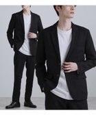 【ティーケー/tk TAKEO KIKUCHI / MEN】の【洗える】ピンヘッドストレッチセットアップ ブラック|ID: prp329100004741258 ipo3291000000034305044