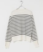 【アイテムズアーバンリサーチ/ITEMS URBAN RESEARCH】のソデボタンニットプルオーバー OFF×BLK|ID: prp329100004741259 ipo3291000000034257959