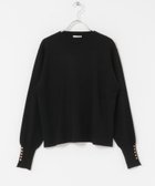 【アイテムズアーバンリサーチ/ITEMS URBAN RESEARCH】のソデボタンニットプルオーバー BLK|ID: prp329100004741259 ipo3291000000034257961