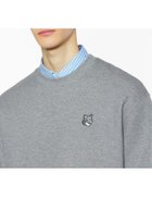 【メゾン キツネ/MAISON KITSUNE / MEN】のMaison Kitsune/FOX HEAD COMFORT SWEATSHIRT 人気、トレンドファッション・服の通販 founy(ファニー) ファッション Fashion メンズファッション Fashion for Men トップス・カットソー Cut & Sew Tops パーカー・フーディー / カジュアルコーデ Hoodies & Parkas メンズシャツ Shirts 冬 Winter / This Winter パッチ Patch, Appliqué フレンチ French, French Style エレガント 上品 Elegant A/W・秋冬 Autumn/Winter 長袖 Long Sleeve, Full Sleeve thumbnail MEDIUM GREY MELANGE|ID: prp329100004741281 ipo3291000000034258217