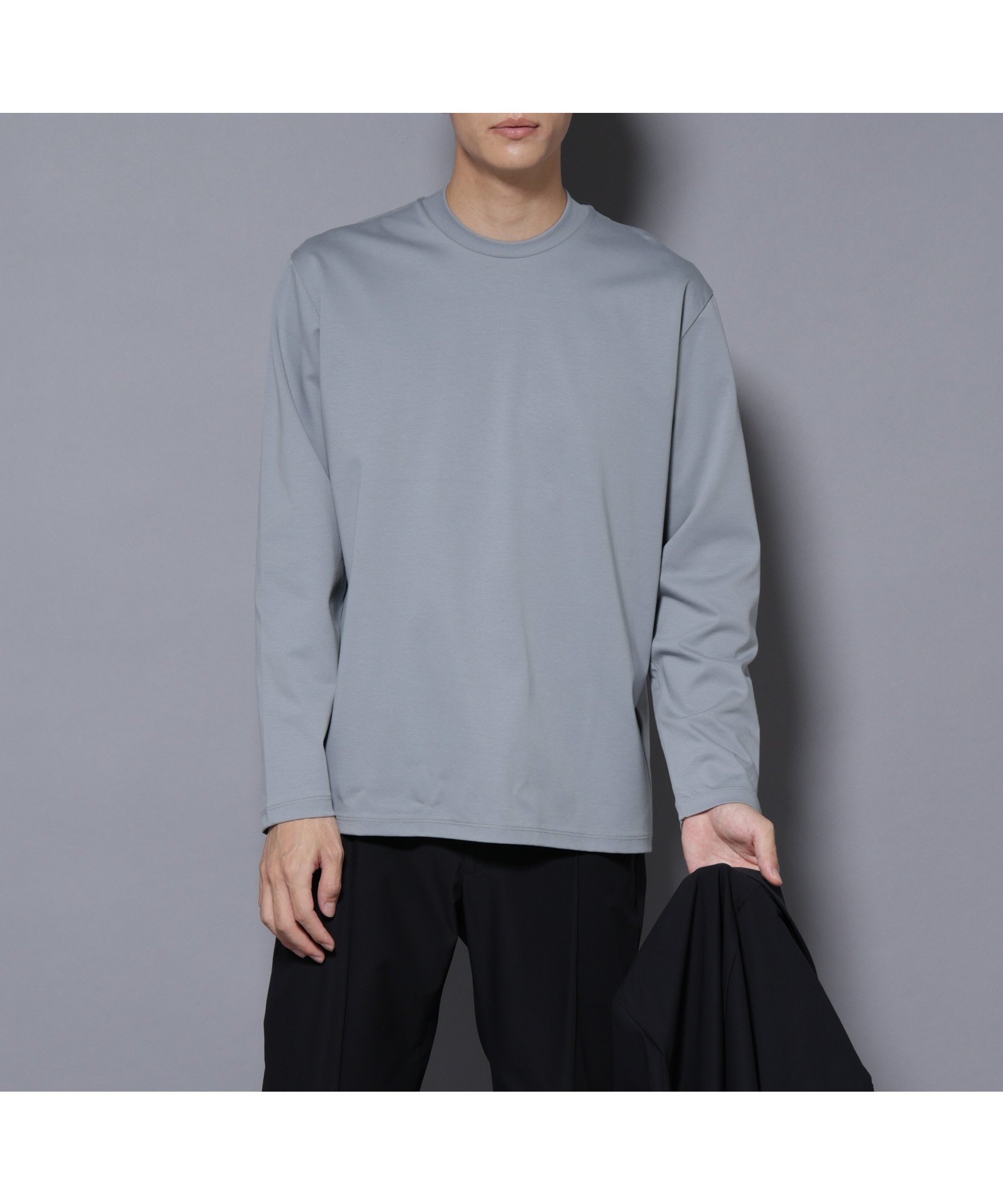【ナノ ユニバース/nano universe / MEN】のジャケT プレミアム クルーネック 長袖 インテリア・キッズ・メンズ・レディースファッション・服の通販 founy(ファニー)  ファッション Fashion メンズファッション Fashion for Men インナー Innerwear シルク Silk, 100% Silk シルケット Silket, Silky Cotton ジャケット Jacket, Outerwear スタンダード Standard, Basic スマート Smart, Elegant スーツ Suit, Formalwear タートルネック Turtleneck, High Neck 長袖 Long Sleeve, Full Sleeve バランス Balance, Style Balance パフォーマンス Performance, Active Function プリント Print, Printed Pattern プレミアム Premium, High-End 羽織 Haori, Light Jacket エレガント 上品 Elegant ビジネス 仕事 通勤 Business / Work / Commuting 2025年 2025 2025-2026秋冬・A/W Autumn/Winter 2025–26 AW25–26 ブルーグレー5|ID: prp329100004741291 ipo3291000000034351631