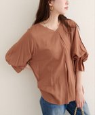 【ナチュラルクチュール/natural couture】の【WEB限定】麻レーヨンタック袖ブラウス オレンジ|ID: prp329100004741341 ipo3291000000034258787