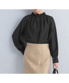 【ユナイテッドアローズ/UNITED ARROWS】のシアー ネック フリル 2WAY ブラウス BLACK|ID: prp329100004741342 ipo3291000000034258803